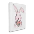 thumbnail image 4 of Stupell Industries Pink Bunny & Flowers Animals & Insects Painting Gallery Wrapped Canvas Art Print Wall Art, 24 x 30, 4 of 8