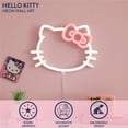 thumbnail image 2 of Lámpara de pared LED de neón Idea Nuova Hello Kitty con batería de 25 x 18 cm, 2 of 7