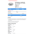 thumbnail image 2 of Front Brake Rotor - Compatible with 2014 - 2018 Mazda 3 2.0L 4-Cylinder 2015 2016 2017, 2 of 2