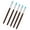 Brown indentation, variant on 5pcs/Set Soft Pottery Clay Tool Silicone & Stainless Steel Two Head Sculpting Polymer Modelling Shaper Art Tool Gift