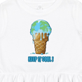 thumbnail image 4 of Inktastic Keep It Cool Melting Earth Ice Cream Cone Girls Toddler Dress, 4 of 5