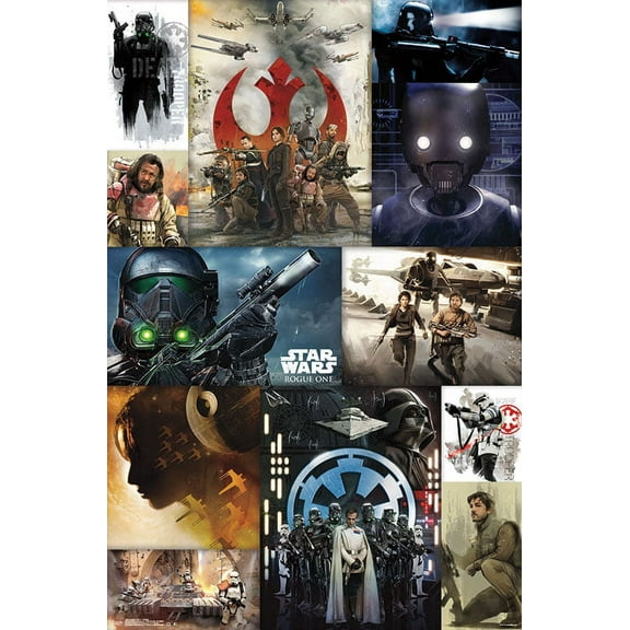 Star Wars: Rogue One - Collage Wall Poster, 22.375" x 34"