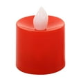 thumbnail image 2 of Isvgxsz Clearance Halloween 24 Pack Orange Tea Light Candles, Battery Operated LED Tealights, Small Pumpkins Lights with Warm White Bulb, Flameless, Electric Fake Tea Candles Realistic for Halloween, 2 of 5