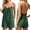 Green, variant on Women's Jumpsuits Casual Sleeveless Rompers Backless Loose Spaghetti Strap Shorts Overalls Jumpsuit with Pockets