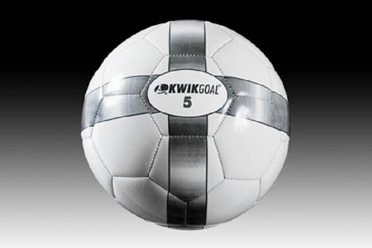 Basic Training Soccer Ball, White/Gray, Size 3