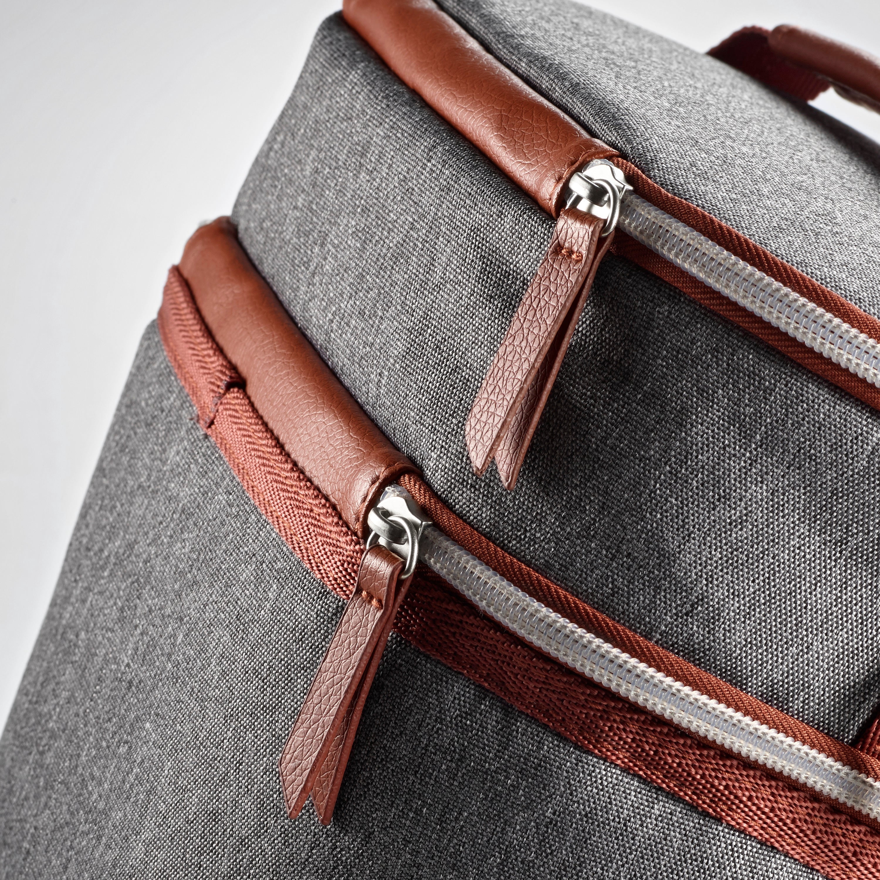 Fit + Fresh Wickenden Insulated Leather Reusable Lunch Bag