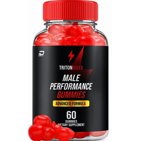 Triton Maxx Gummies for Men – TritonMaxx Male Gummy All-Natural Reviews, 1 Pack, 60 Gummies