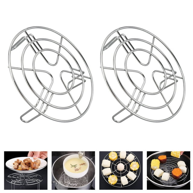 Pressure Cooker Steam Rack, High Temperature Resistance Easy To Clean Anti Rust Stainless Steel Steamers Rack For Cooling Food For Baking For Home 15.5CM,19.5CM