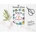 thumbnail image 3 of Darling Souvenir Multicolor Birthday Invitation Card 28 Pcs Fill or Write In Blank Invites Printable Party Supplies 5 x 7 Inches, 3 of 5