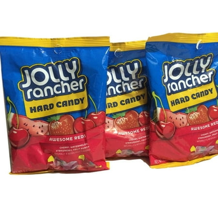 Jolly Rancher Hard Candy Awesome Reds, 3.8 Oz (Pack of 3)