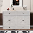 thumbnail image 2 of Queen Size Murphy Bed, Murphy Bed Cabinet with USB Ports, Wood Queen Size Bed Frame with Large Drawers, Space-Saving Murphy Bed for Living Room & Bedroom, White, 2 of 9