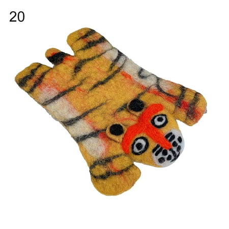 

Wanwan Cup Mat Cartoon Heat Resistant Fleece Cute Animal Shaped Coasters for Kitchen