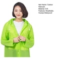 thumbnail image 7 of Tnobhg Outdoor Raincoat Bright Color Breathable Hooded Rain Ponchos Reusable Women Men Rain Cape Waterproof EVA Rain Clothing Hiking Cycling Accessories, 7 of 7