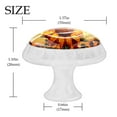 thumbnail image 4 of 4 Pcs Round White Knobs for Kitchen Cabinet Cupboard Dresser Bookcase Sunflower Drawer Pulls Handles Home Decor, 4 of 8