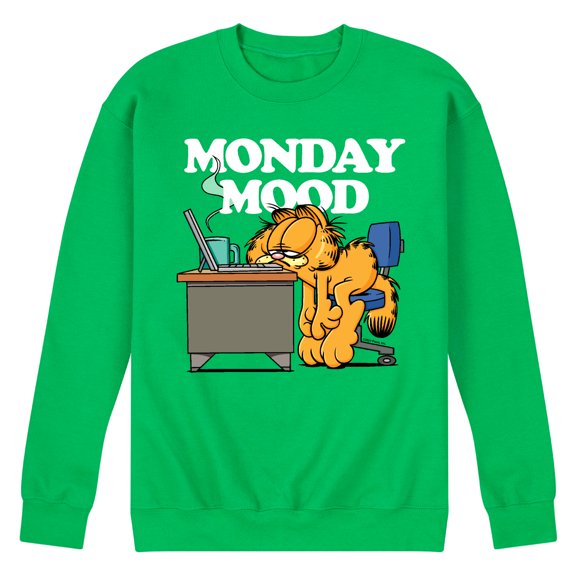 Garfield - Monday Mood - Men's Crew Neck Fleece Pullover