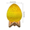 thumbnail image 4 of Niyofa 3D Printing Creative Night Light 3D Print Dinosaur Egg Light 16 Color Remote Control USB Charging LED Bedside Lamp Rechargeable LED Touch Lamp for Bedroom Table Home Decoration, 4 of 11