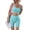 G Light Blue, variant on LEKODE womens workout sets workout tank set 2 piece biker shorts set for women biker shorts sets Soft Comfort Workout Set I Coffee M