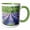 Green/White, variant on 3drose, Woodland Crocus in the Background Winter Aconite, Germany., 15oz Mug