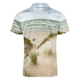 thumbnail image 5 of Sand Dunes On Baltic Sea Coastline Men Zipper T-shirt Summer Casual Short Sleeve T-shirt Top, 5 of 7