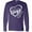 Purple, variant on Inktastic Blessed to Be Called Gigi Cute Heart Design Long Sleeve T-Shirt