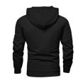 thumbnail image 5 of Men's Pullover Hoodie with Santa Claus Graphic Print Drawstring Hood Long Sleeve Kangaroo Pocket Casual Fit Sweatshirt Black L, 5 of 5