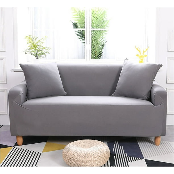 Hilitand 2 Seater Polyester Loveseat Sofa Couch Stretch Protect Cover Elastic Slipcover Home