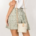 thumbnail image 5 of Teissuly Women Summer Casual Bohe High Waist Ruffled Floral Print Beach Short Skirt, 5 of 9