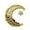 gold-L, variant on Decorative Iron Shaped Tray Dessert and Pastries Serving Platter Cake Display Stand for Muslims Celebration
