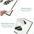 thumbnail image 4 of Homoyoyo Car Floor Cover Black Disposable Paper Foot Mats for Rainy Days 50Pcs, 4 of 6