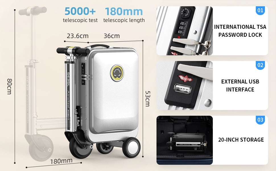 Airwheel SE3S Smart Rideable Suitcase Electric Egypt Ubuy