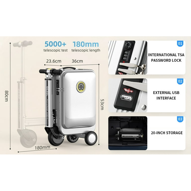 Airwheel SE3S Smart Rideable Suitcase Electric Luggage