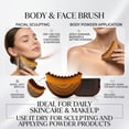 thumbnail image 5 of Lymphatic Brush,Lymphatic Face Brush,Natural Makeup with Durable Soft Bristles, Ergonomic Facial Cleansing Brush for Sculpting 2pcs, 5 of 7