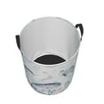 thumbnail image 3 of Balery Sea Animals Round Laundry Basket with Handles Waterproof Freestanding Laundry Hamper for Clothes Toys in the Dorm and Family-Medium, 3 of 8