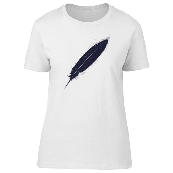 A Single Black Feather Tee Women's -Image by Shutterstock