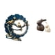 thumbnail image 5 of Juego de figuras de conejo de resina para decoración del hogar, estatua de cerámica, decoración de Pascua, estantería, sala de estar, escritorio, arma, 5 of 8