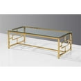 thumbnail image 2 of Best Master Table Basse en Acier Inoxydable et Verre avec Base Transparente/or, 2 of 2