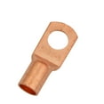 thumbnail image 3 of 4 Gauge AWG Non-Insulated Pure Copper Lugs Ring Terminals Connectors 5/16" Inch Ring Size 10 Pack, 3 of 3