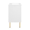 thumbnail image 3 of Sink Vanity Cabinet, White, Wood, Hotel Bedroom Bathroom, Modern Contemporary HB36418, 3 of 15