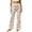 Beige*, variant on RUTAYY Women's Pants Wide Leg Hollow Knit Drawstring Waist Solid Color Daily Vacation Cover Up Pants Beige