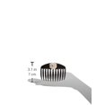 thumbnail image 2 of Caravan Hand Decorated French Tooth Tuck Comb With Stones And Bugle Beads In Flower Design Black Large .65 Ounce, 2 of 2