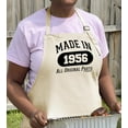 thumbnail image 4 of ThisWear 70th Birthday Gifts For Women Made In 1956 All Original Parts Two Pocket Adjustable Bib Apron Cream, 4 of 7