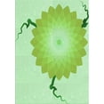thumbnail image 1 of Ahgly Company Machine Washable Indoor Rectangle Transitional Green Area Rugs, 5' x 8', 1 of 7