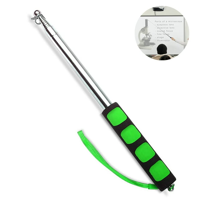 200cm Bâton de Distance Sociale Télescopique Portable en Acier Inoxydable, Bâton de Mesure de Distance Sociale Extensible