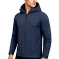 thumbnail image 2 of Miqool Mens Lightweight Hooded Waterproof Rain Jacket Breathable Windbreaker Rain Coats for Outdoor Mountain Hiking, 2 of 6