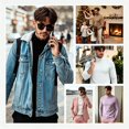 thumbnail image 2 of Tejiojio Men's Slim Fit Stretch Turtleneck Long Sleeve Pullover Tops – Lightweight Casual & Layering Basic, Classic Solid Tees T Shirts for Spring Fall Winter, 2 of 6