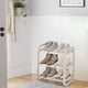 thumbnail image 5 of Zapatero de puerta, organizador de zapatos de fácil montaje y varios niveles, diseño moderno y elegante, ahorra espacio, ideal para dormitorio, hogar u oficina, estructura metálica de 2, 5 of 6