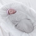 thumbnail image 2 of SNNROO 1pc Soft And Breathable Pure Color Coral Fleece Baby Sleeping Bag Suitable For Home Use, 2 of 7
