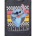 thumbnail image 2 of JB Boys Gray Stitch Ohana Short Sleeved T-Shirt Tee Shirt Size 10, 2 of 2