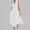 White, variant on QUNYINEY Summer Womens Dresses Casual Cotton Linen Sleeveless Green Midi Sundress Loose Fit V Neck with Pockets A Line Dresses