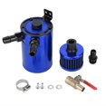 thumbnail image 2 of Oil Catch Can Tank, Universal Aluminum Alloy Oil Tank Reservoir Catch Can with 2 Port Accessory Kit, 2 of 7